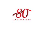 80th Anniversary Celebration Design, a Graphic by yopie (Thumbnail 3 of 4)