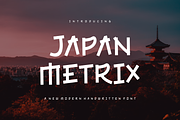 Japan Metrix - Font, a Handwritten Font by artchiles_design (Thumbnail 1 of 5)