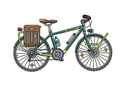 Big set of twelve different bicycles, a Healthcare Illustration by WINS Doodle shop (Thumbnail 13 of 17)