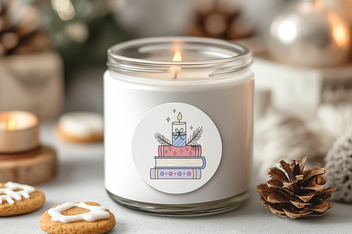 Winter Bookish Clipart, a Seasonal Illustration by JulzaArt (Photo 4 of 7)