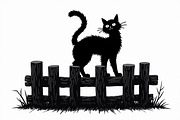 Elegant Cat  Silhouette Bundle, an Object Graphic by hafijul (Thumbnail 3 of 11)