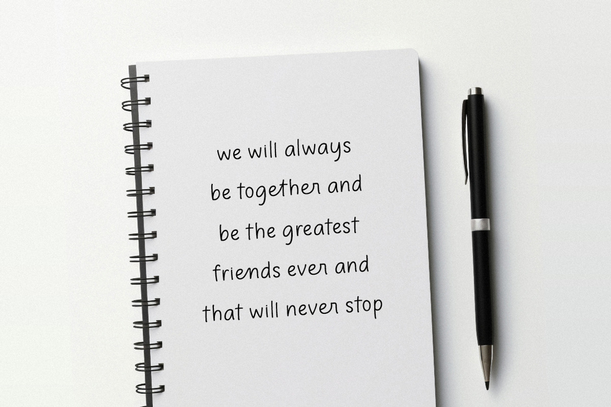 Marllena | Cute Handwritten Font, a Handwritten Font by Burhan Afif (Photo 3 of 10)