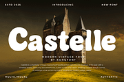 Castelle – Modern Vintage Font, a Serif Font by overlaytemplates (Thumbnail 1 of 5)