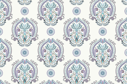 Indian Damask patterns, a Pattern Graphic by Sunny_Lion