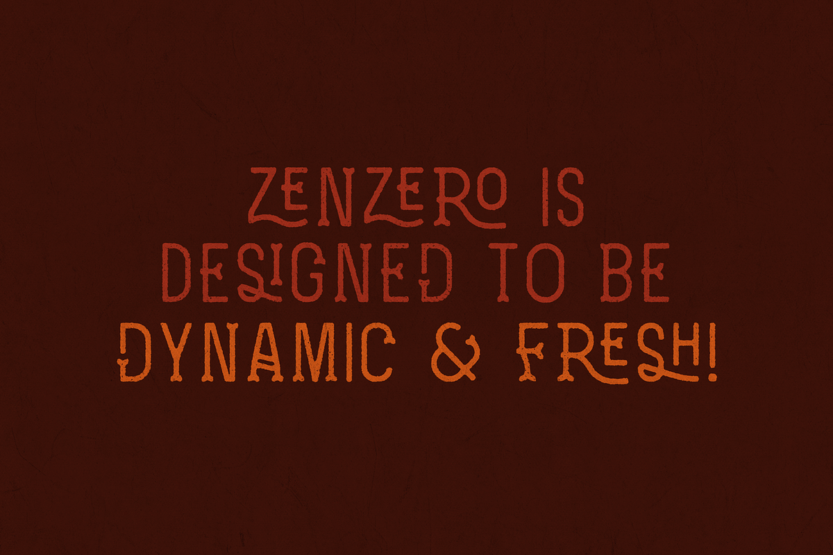 Zenzero Grotesk preview 2