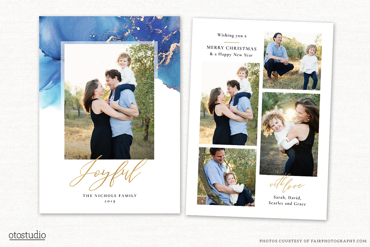 Christmas Card Template CC304, a Card Template by OtoStudio