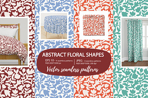 Abstract floral shapes - pattern set, a Pattern Graphic by Alenkakarabanova
