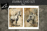 Shabby Grunge Unicorn Wonders, an Animal Illustration by Digital Art Mahdiseño (Thumbnail 5 of 7)