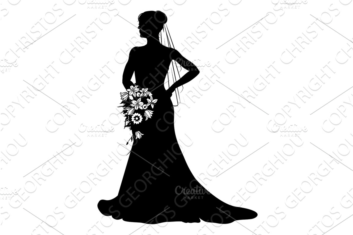 Bride Bridal Wedding Dress, a Person Illustration by Christos Georghiou