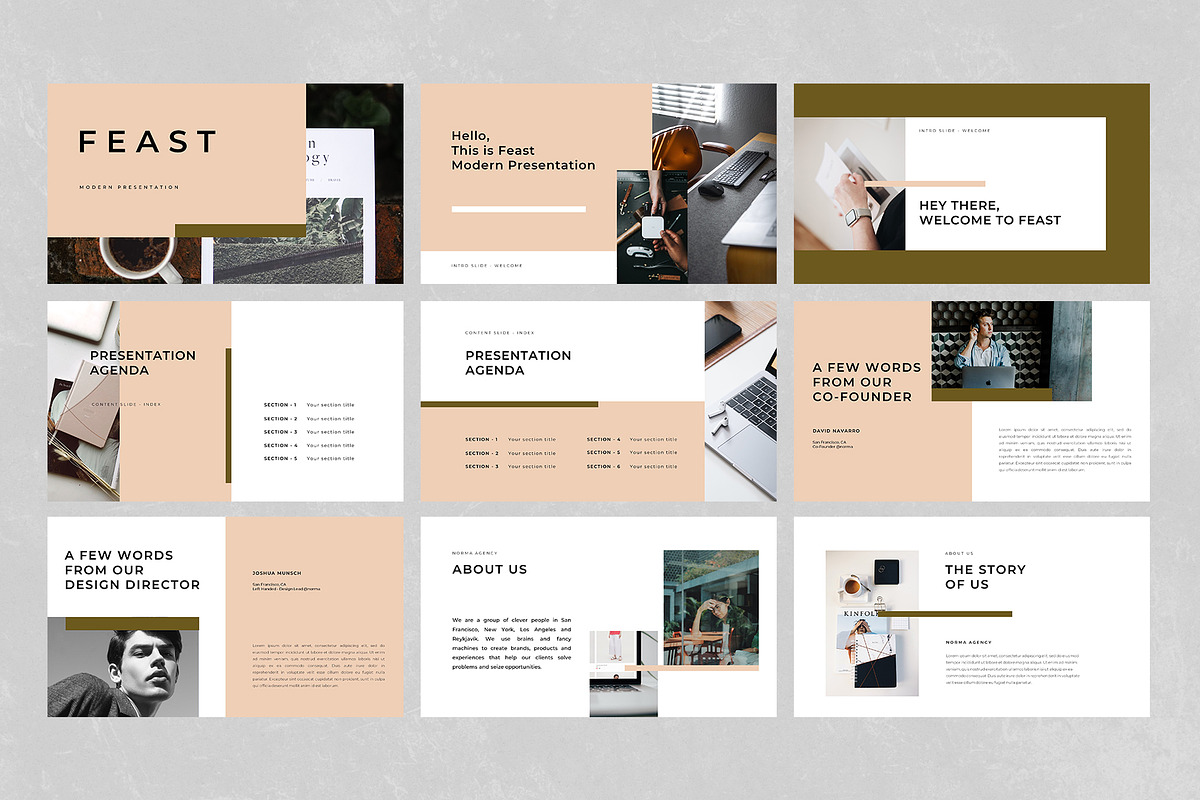 Feast - PowerPoint Template, a Presentation Template by Bervisual