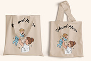 Blessed Mama Mother's Day Shirt SVG, a Person Illustration by Ghagra (Thumbnail 4 of 7)