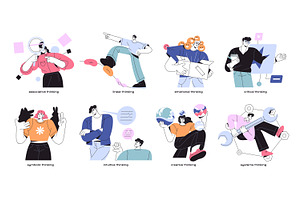 People with different mental mindset, a Person Illustration by PaperTrident