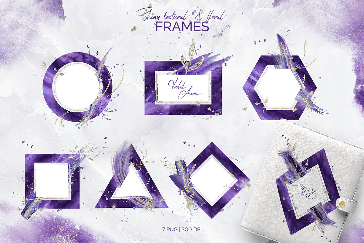 Violet Aura. Abstract design, a Texture Illustration by MiraEl Art (Photo 8 of 29)