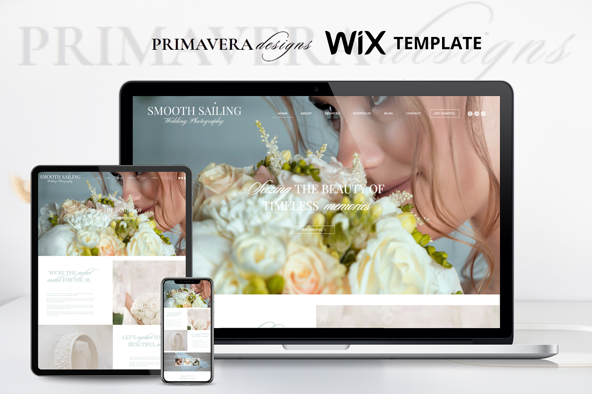 Wix Photography Website Template, a Wix Template by Primavera Studio Design (Photo 3 of 8)
