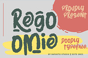 Regoomie – Doodly Display Font, a Handwritten Font by Bayuktx (Thumbnail 1 of 10)