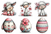 Whimsical Easter Clipart, an Illustration by Daily.Designs (Thumbnail 7 of 8)