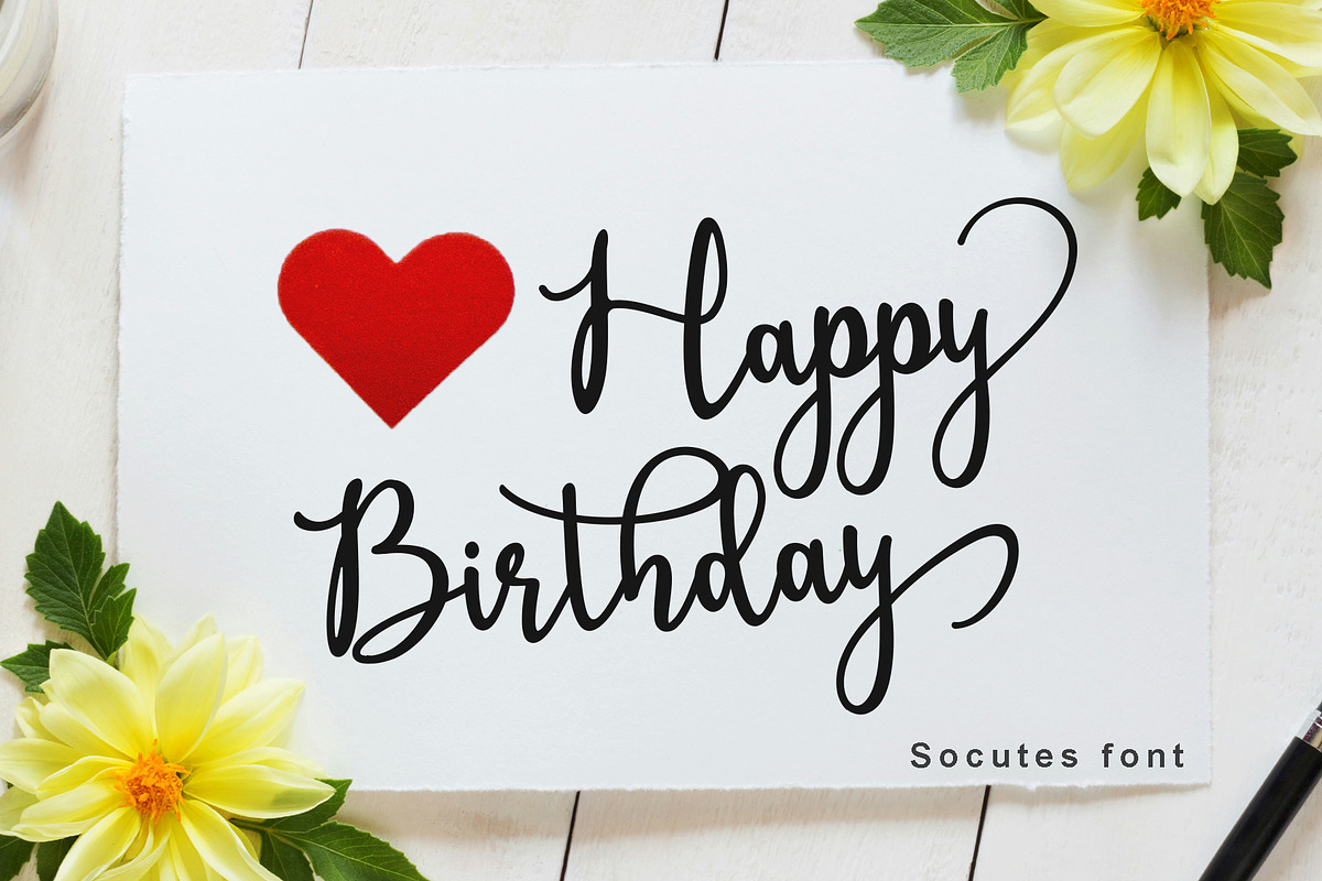 Socutes, a Handwritten Font by Sulthan Studio (Photo 6 of 9)