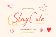Slaycute | Cute Handwritten Font, a Handwritten Font by Denustudios (Thumbnail 1 of 15)
