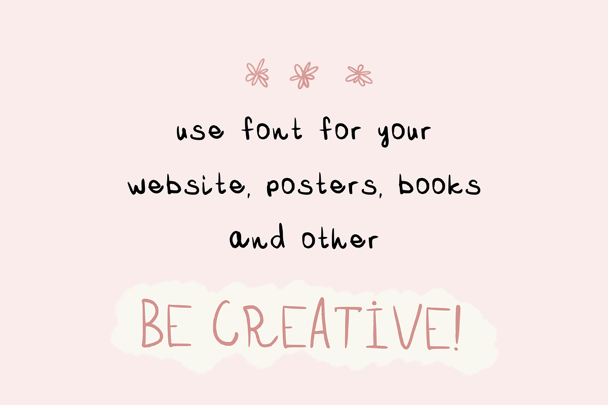 Allie cute font, a Handwritten Font by Allie_art (Photo 2 of 7)