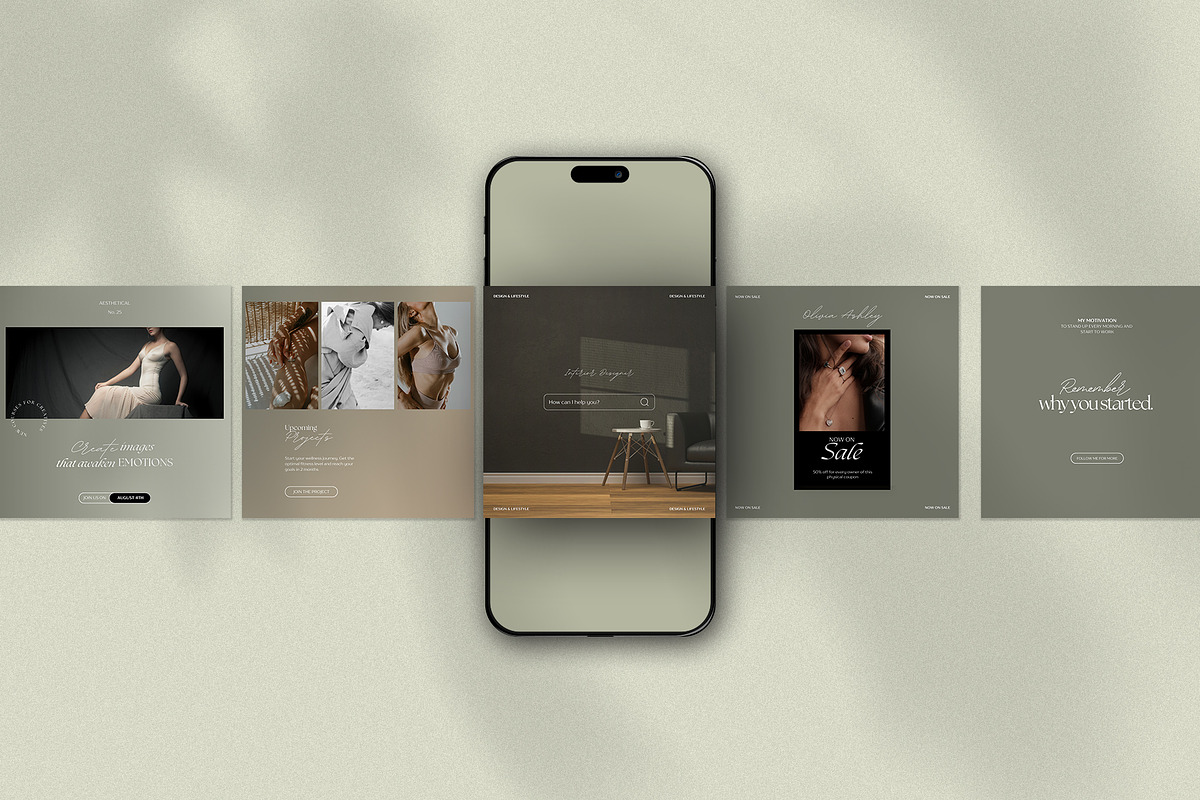 Aesthetic Instagram Kit, a Social Media Template by Imagination Area (Photo 2 of 8)