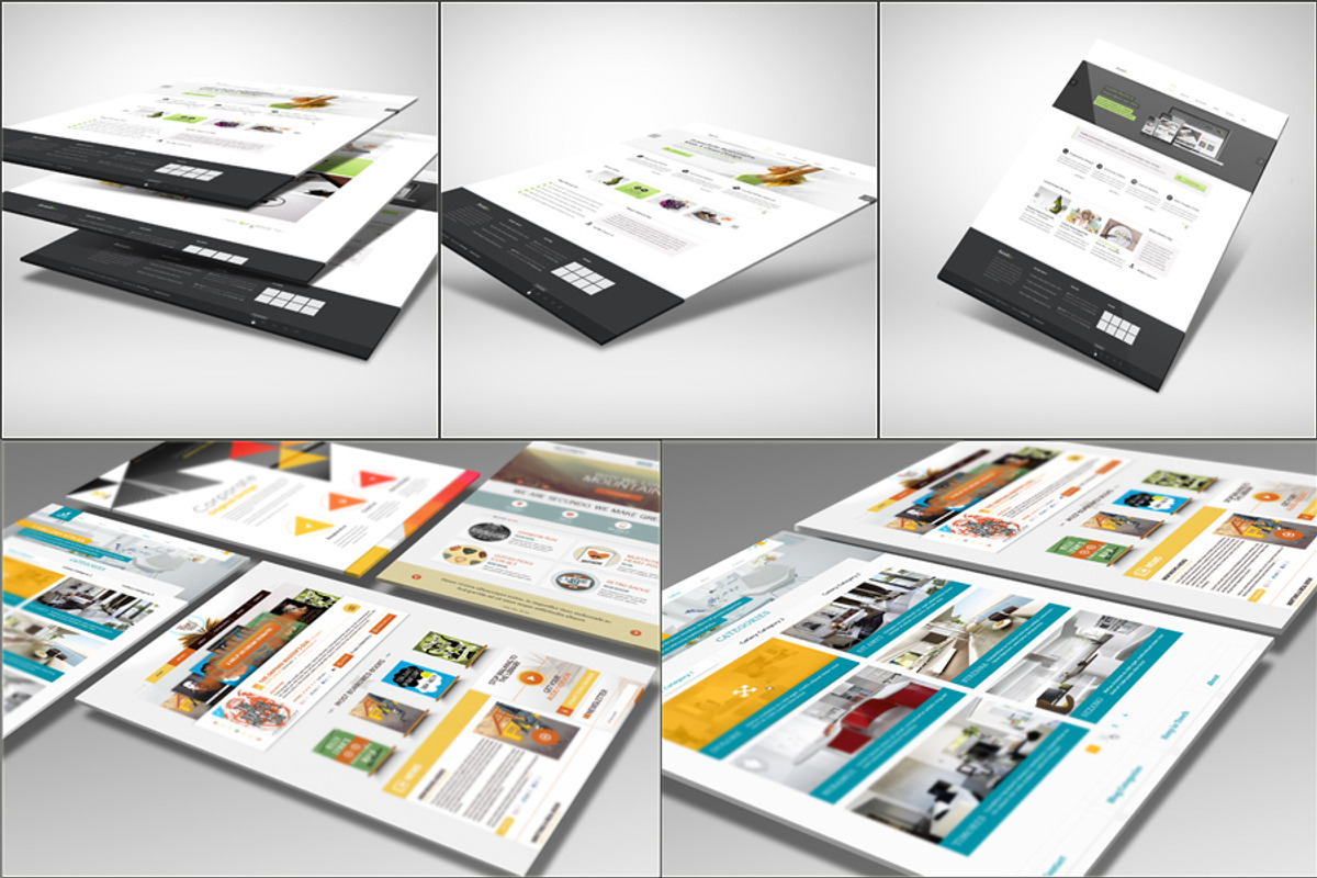 Web Showcase MockUps Bundle, an iPad Mockup by RgraphicsDesign (Photo 2 of 5)