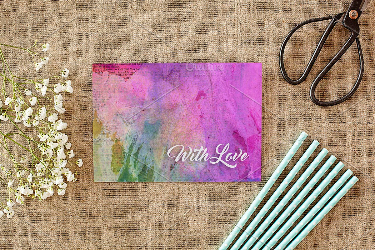 Mixed Media Backgrounds + Bonus!, a Texture Graphic by TheUrbanLine (Photo 3 of 17)