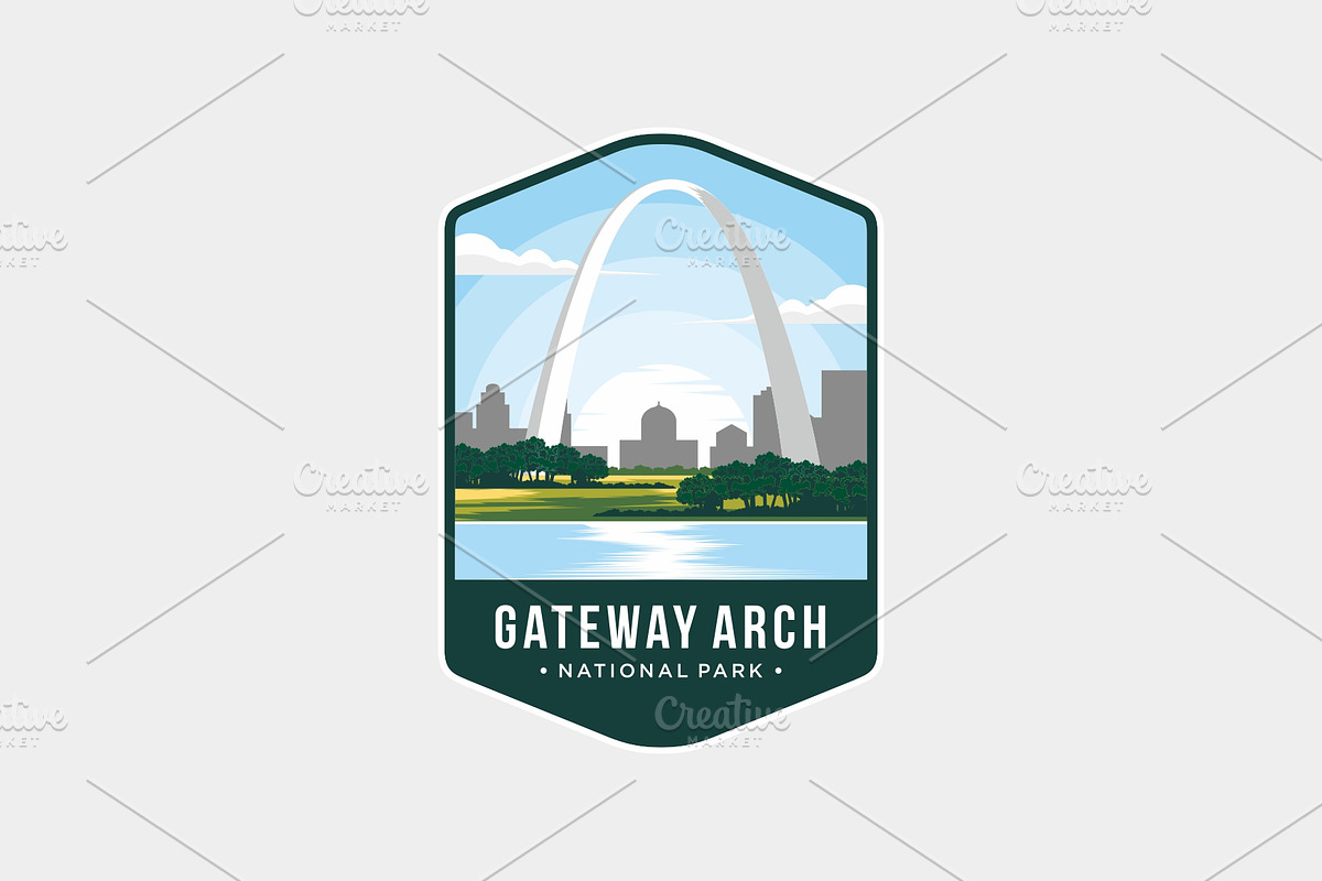 Gateway arch National Park Logo, a Branding & Logo Template by swarnstudio