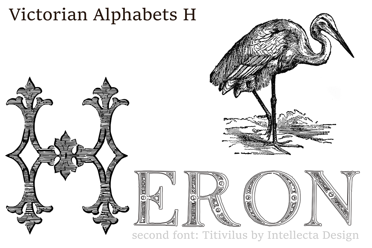 Victorian Alphabets H Plus Titivilus, a Serif Font by Intellecta Design (Photo 5 of 5)