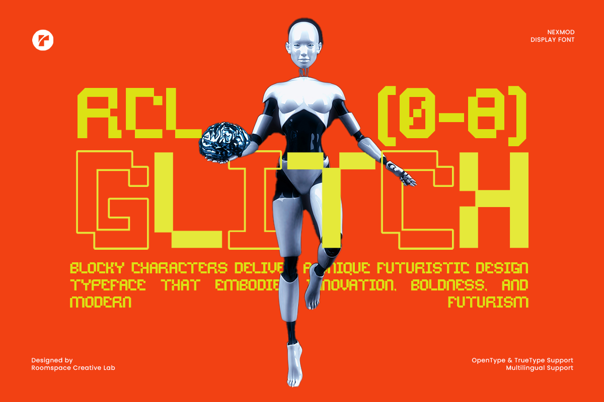 Nexmod Futuristic Decorative Display, a Sans Serif Font by roomspace creative lab (Photo 5 of 10)