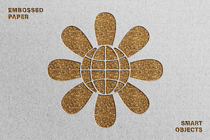 Gold Embossed Text & Logo Effect, a Layer Style Add-On by Design Squad