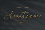 Amitiam - Modern Calligraphy, a Script Font by VUNIRA (Thumbnail 1 of 6)