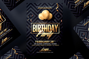 Birthday Flyer Template, a Flyer Template by Rome B Creation