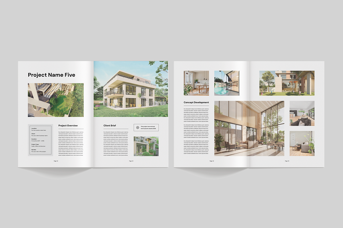 Portfolio | Canva, MS Word, InDesign, a Brochure Template by Leaflove (Photo 8 of 10)