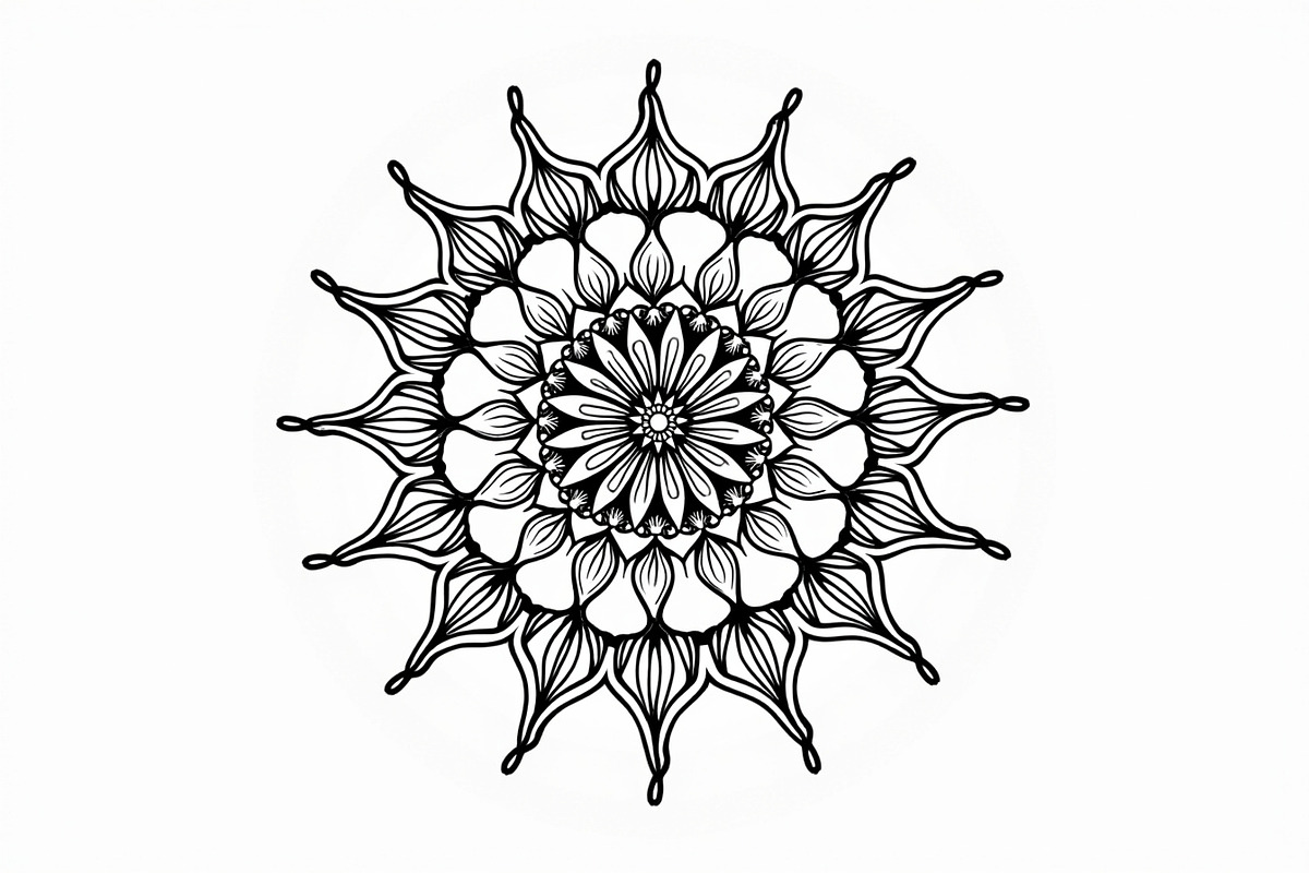 Mandala Coloring Pages Bundle, an Illustration by Artivon (Photo 2 of 11)