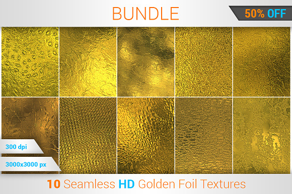 Golden Foil Hd Texture Bundle (V 1)