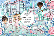 Medical Watercolor Clipart, a Healthcare Illustration by Phantasia Design (Thumbnail 1 of 5)