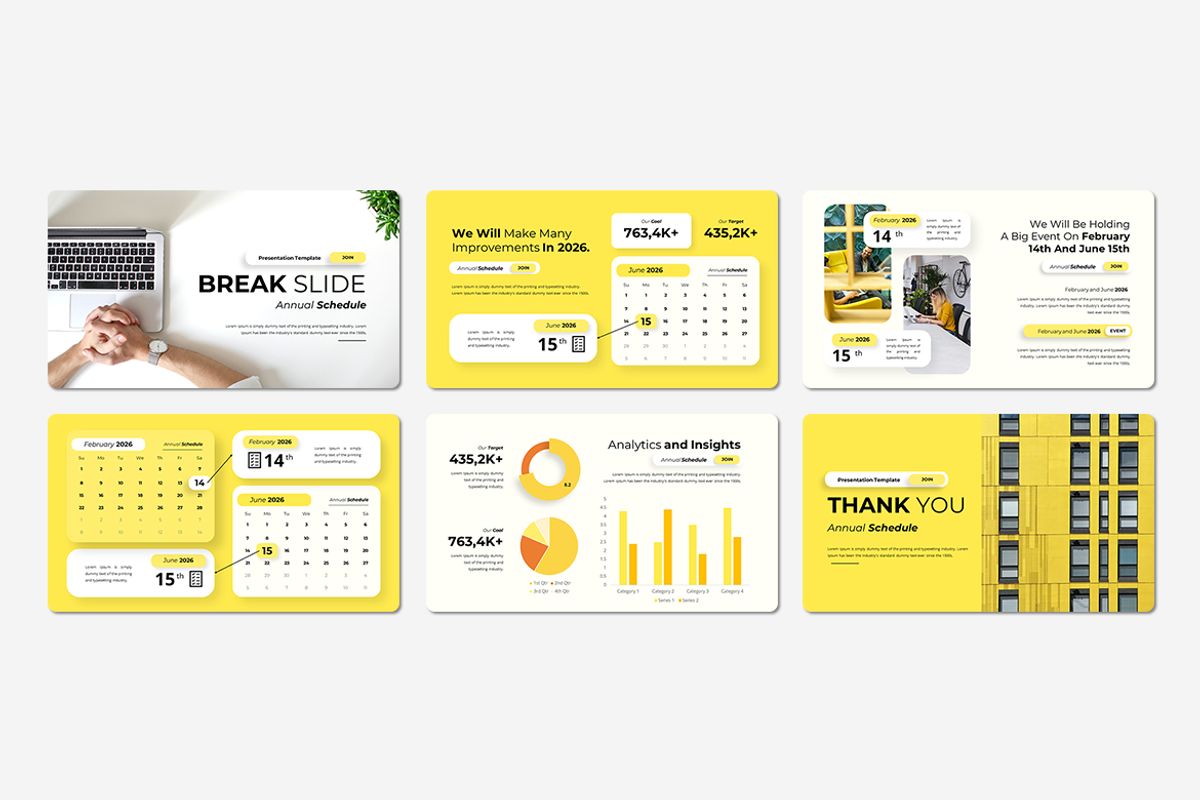 Annual Schedule - Keynote Template, a Presentation Template by QR Design Studio (Photo 3 of 3)