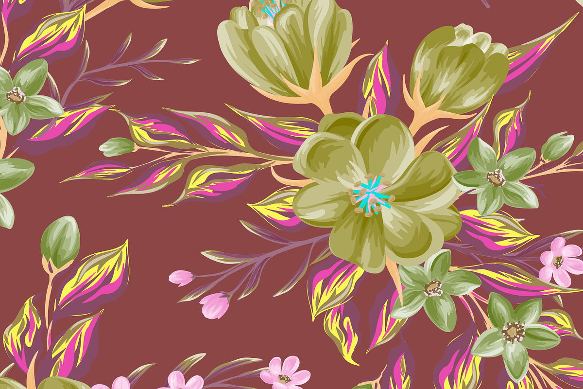 Seamless Luxurious Floral Patterns, a Pattern Graphic by ThePhoton (Photo 4 of 19)