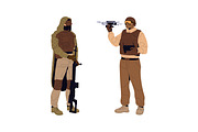 Armed forces, soldiers with guns set, a Person Illustration by PaperTrident (Thumbnail 3 of 5)