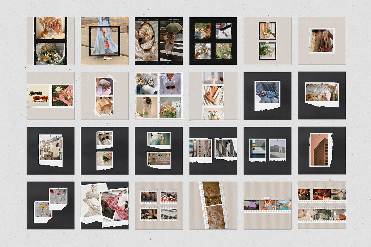 200 Film Frames & Instant Templates, a Social Media Template by Feel This (Photo 24 of 32)