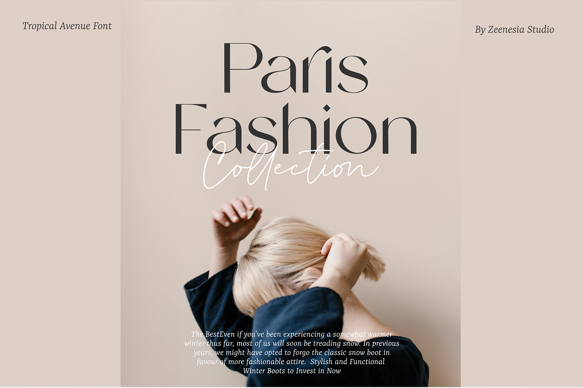 Tropical Avenue, a Sans Serif Font by zeenesia (Photo 3 of 18)