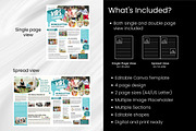 Canva Newsletter Template for Kids, a Flyer Template by PixelCraft (Thumbnail 6 of 15)