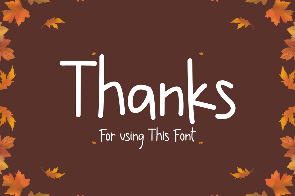 Thanks Gratitude - Thanksgiving Font, a Handwritten Font by QR Design Studio (Photo 7 of 7)
