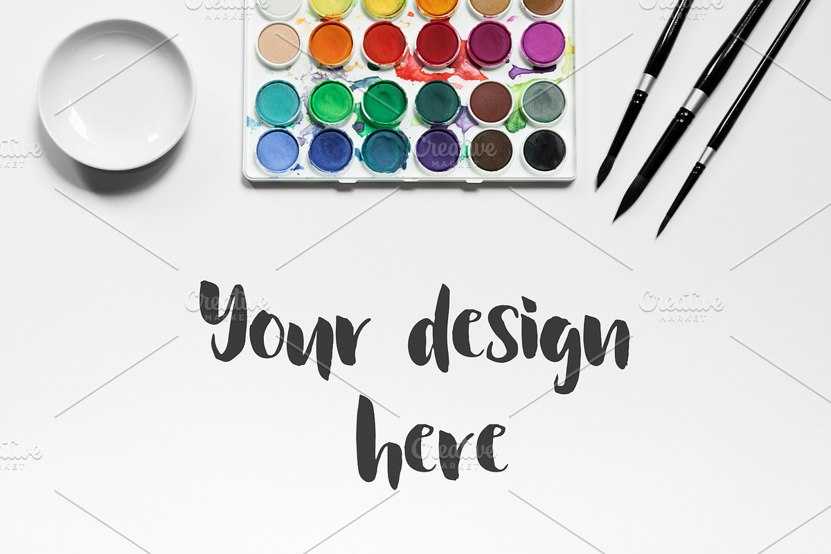 Watercolor Mockups, a Product Mockup by Ale Estrada (Photo 3 of 5)