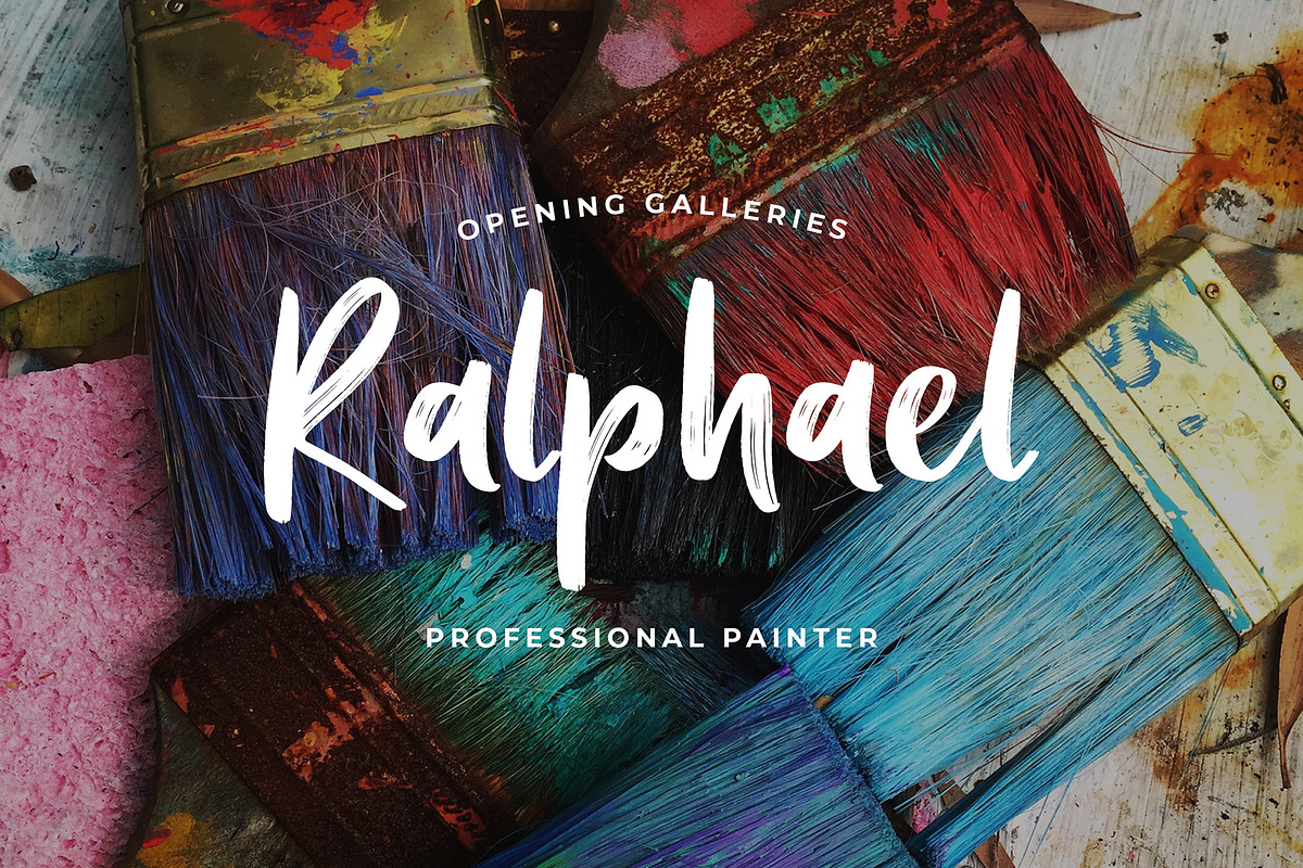 Hugost Handwritten Brush Font preview 3