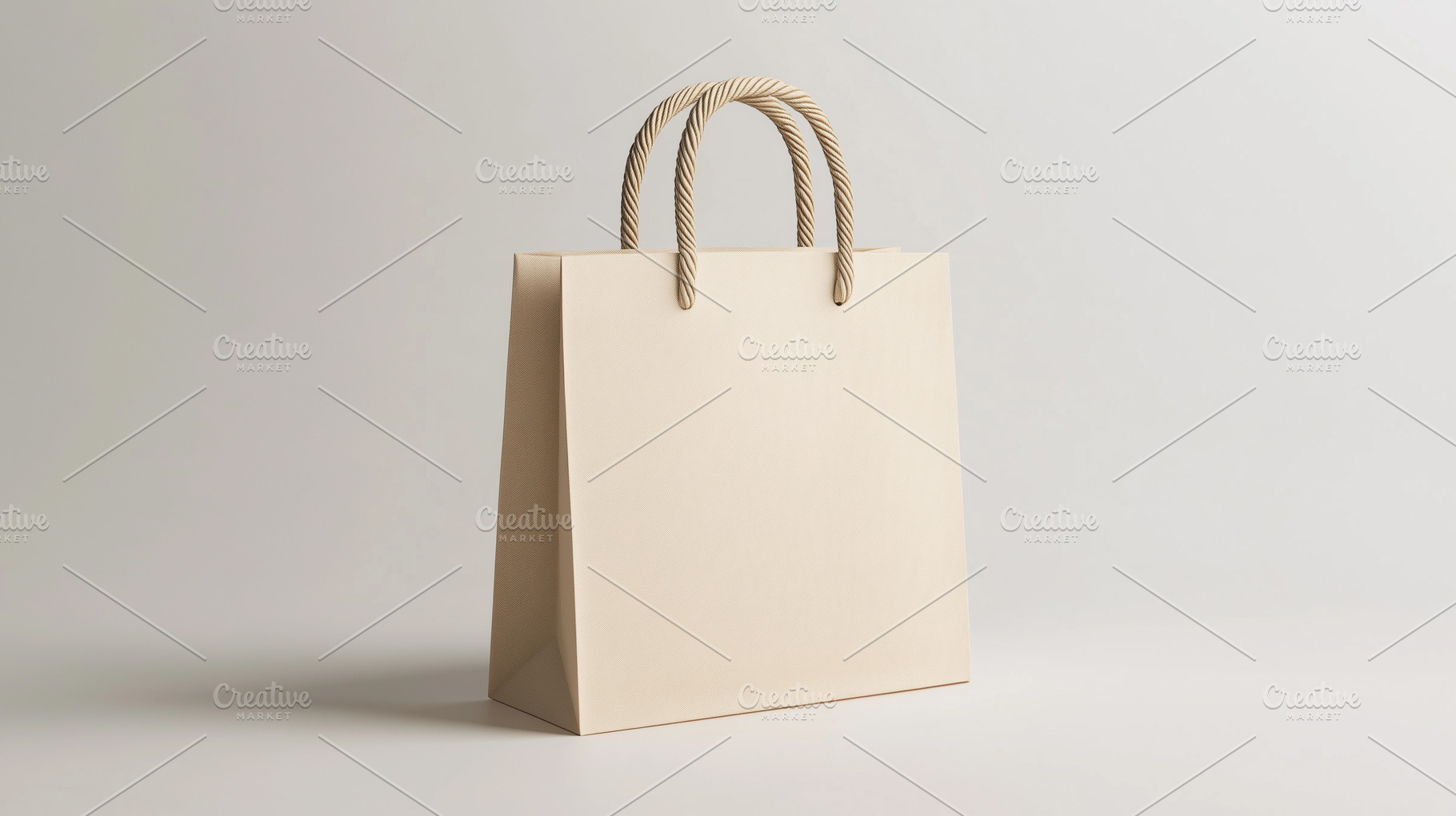 Minimal beige paper shopping bag, a Background Photo by MistyDay