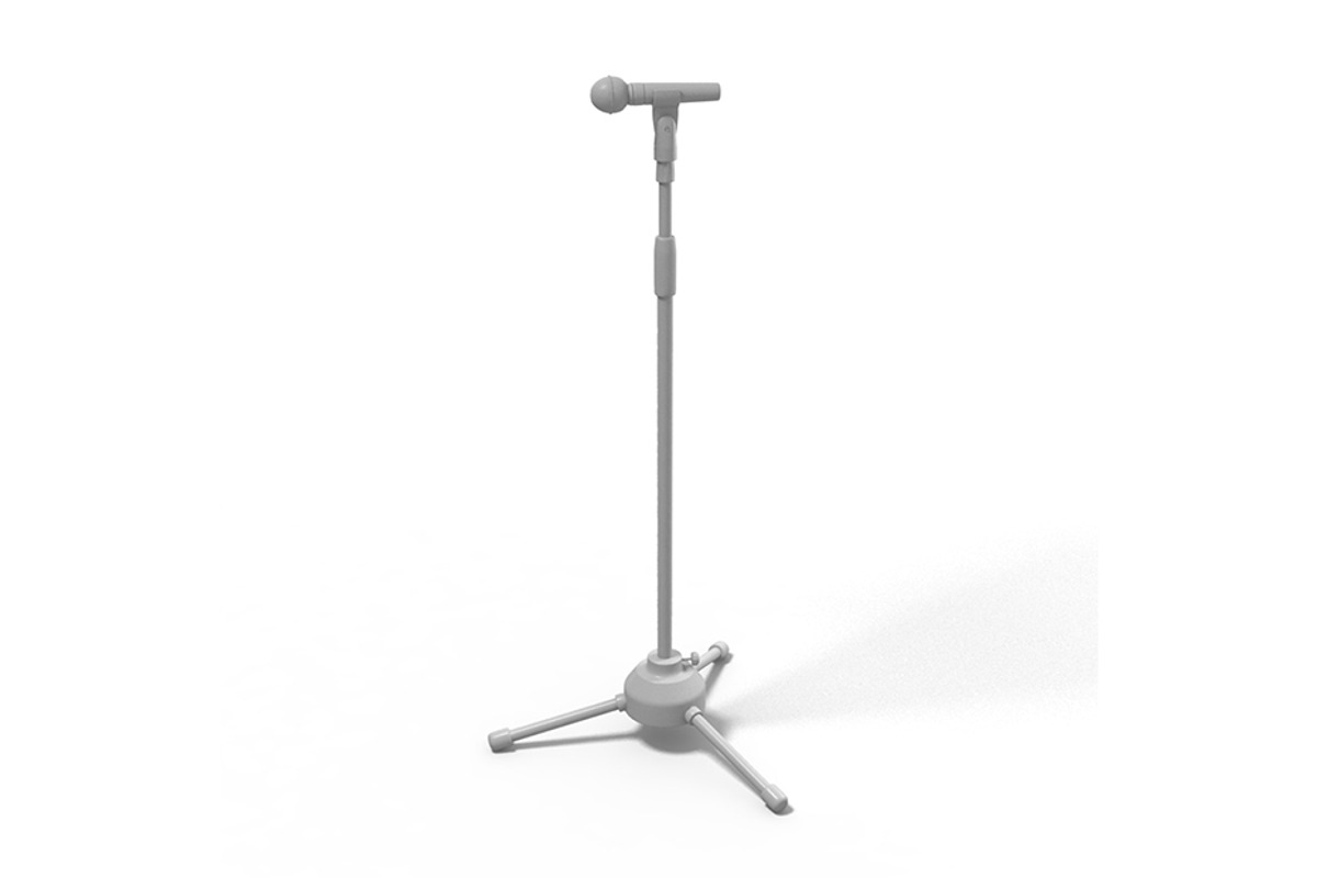 Microphone with stand, an Object 3D Model by CGTech (Photo 1 of 9)