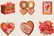 Vintage Cute Valentine's Day Clipart, an Illustration by SVGArt (Thumbnail 6 of 8)