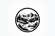 60 Eco Globe Landscape Silhouette, a Technology Illustration by Amazin_art (Thumbnail 39 of 49)