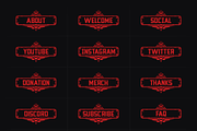 Hunter - Apex | 18 Twitch Panels, a Social Media Template by SageDsgn (Thumbnail 2 of 6)